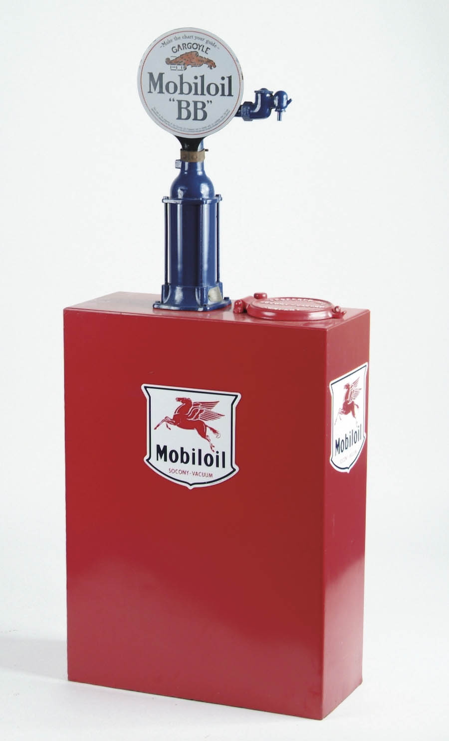 Appraisal: MOBILOIL BB LUBSTER PUMP Features a compartment cover marked Socony-Vacuum