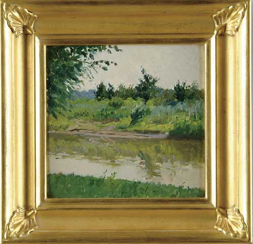 Appraisal: VLADIMIR MIKHAILOVICH SINITSKI Russian - SUMMER REFLECTIONS Oil on board