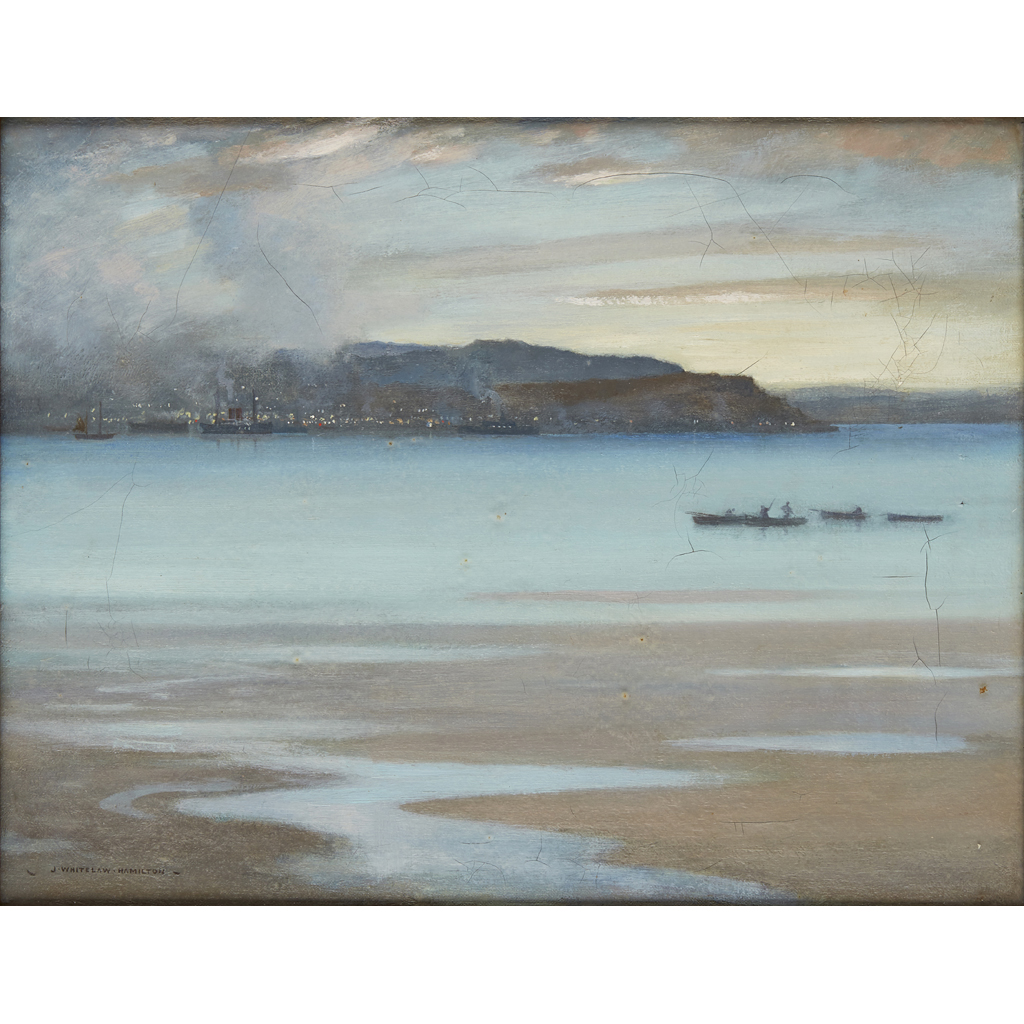 Appraisal: JAMES WHITELAW HAMILTON SCOTTISH - AT DUSK ON THE CLYDE