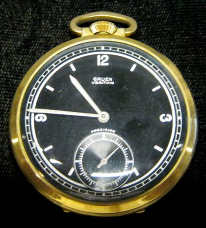 Appraisal: Yellow gold filled pocket watchgruen verithin th century