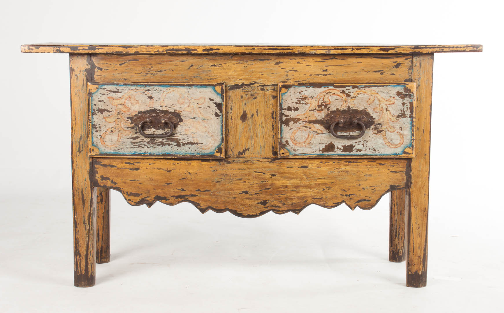 Appraisal: American vernacular primitive style sideboard mid- th century sideboard server