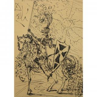 Appraisal: El Cid' Salvador Dali Etching 'El Cid' Salvador Dali Etching