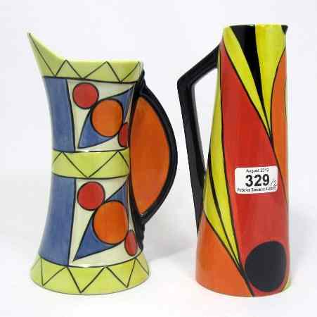 Appraisal: Lorna Bailey Old Ellgreave Pottery Artware Jug and Flame Jug