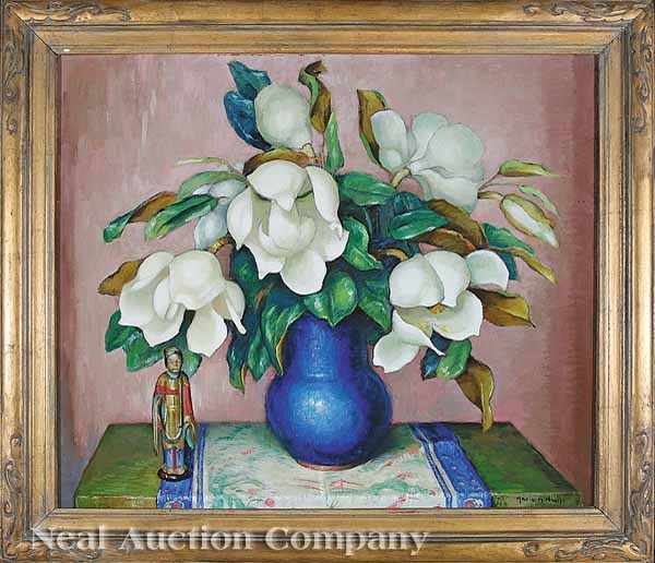 Appraisal: Marie Atkinson Hull American Mississippi - Magnolias oil on canvas