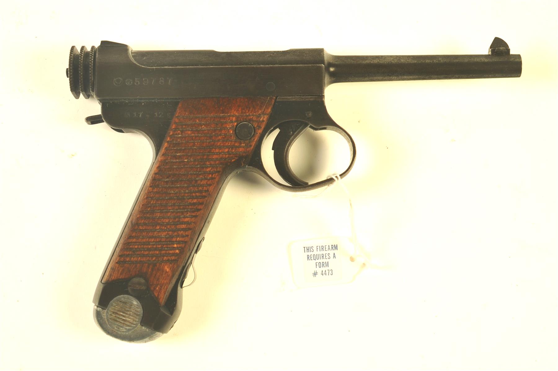 Appraisal: TYPE NAMBU PISTOL Japan st half- th century Produced by