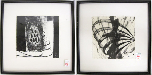 Appraisal: TWO LITHOGRAPHS the first titled Scream by Larry Brown by