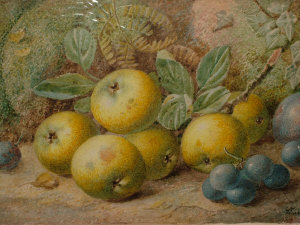 Appraisal: Vincent Clare - - Still life of fruit on a