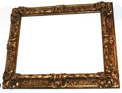 Appraisal: FRAME Baroque Italy th century Richly carved giltwood frame The