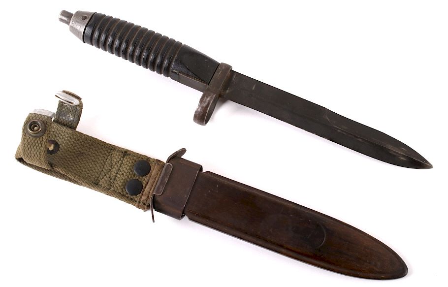 Appraisal: German H K G Bayonet with Original Sheath Included in