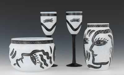 Appraisal: A Collection of Kosta Boda Glass by Ulrica Hydman-Vallien Including