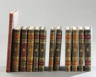 Appraisal: Group of Twelve French Leather Bound Books early th c