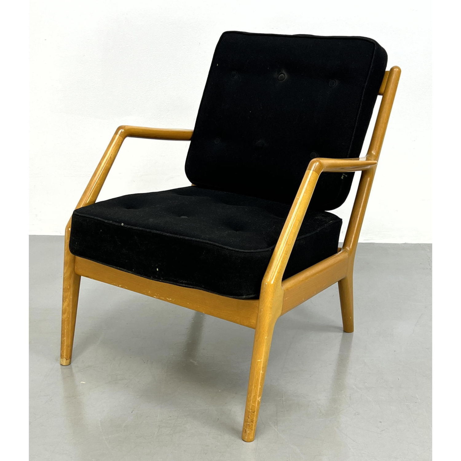 Appraisal: FRANCE DAVERKOSEN Lounge Chair John Stuart Ole Wanscher Style Dimensions