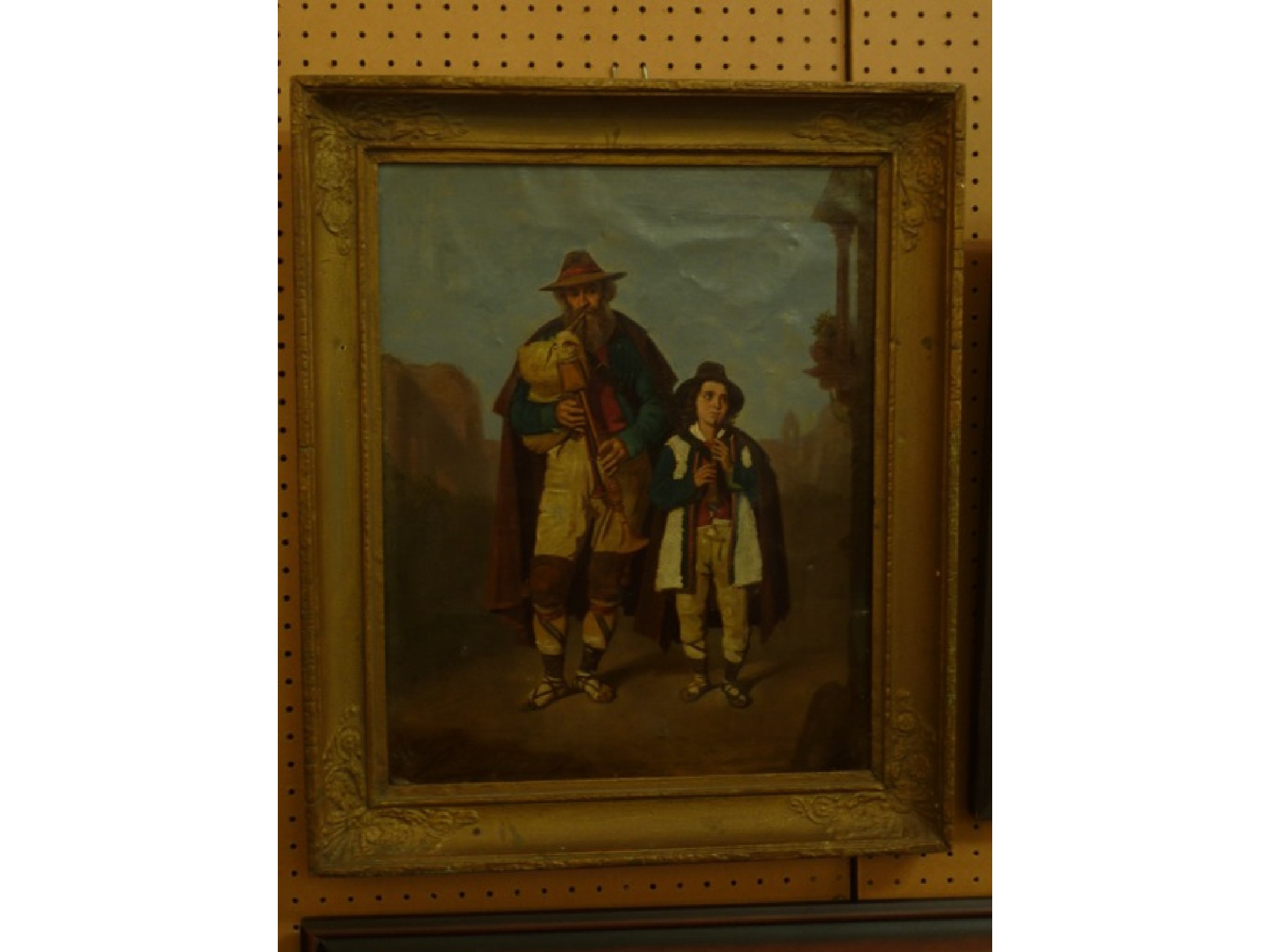 Appraisal: A th century continental oil painting on canvas possibly with