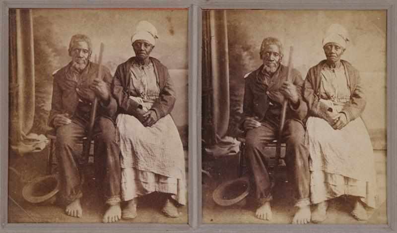 Appraisal: JEROME NELSON WILSON - SAVANNAH C ELDERLY BLACK COUPLE Toned