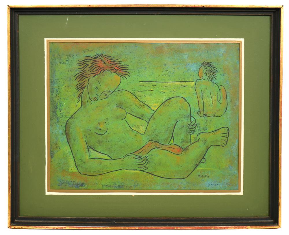 Appraisal: Angel Botello Spain Puerto Rico - 'Sunning Nudes' signed lower