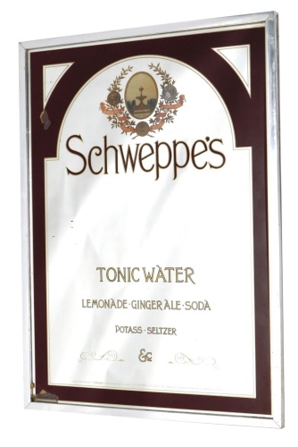 Appraisal: A Schweppes Tonic Water Lemonade Ginger Ale and Soda mirror