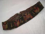 Appraisal: Militaria A WW I leather belt with crossstitch embroidered commemoration