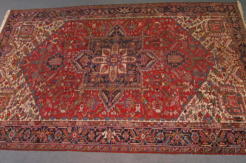 Appraisal: Heriz Carpet Northwest Persia second quarter th century new fringes