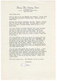 Appraisal: Dew Danny Archive of Danny Dew-Faucett Ross Correspondence Approximately letters