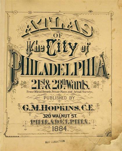 Appraisal: vol Philadelphia Property Atlas Atlas of The City of Philadelphia