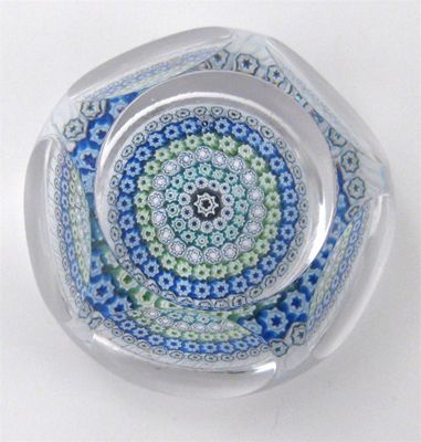 Appraisal: A Whitefriars glass paperweight designed by Geoffrey Baxter faceted form