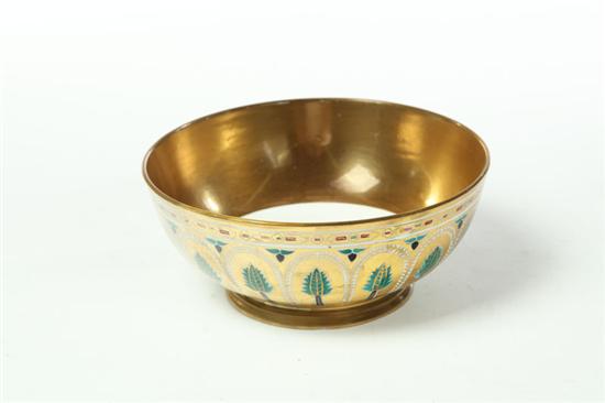 Appraisal: GILT DECORATED BOWL Russia nd quarter- th century porcelain Gilt