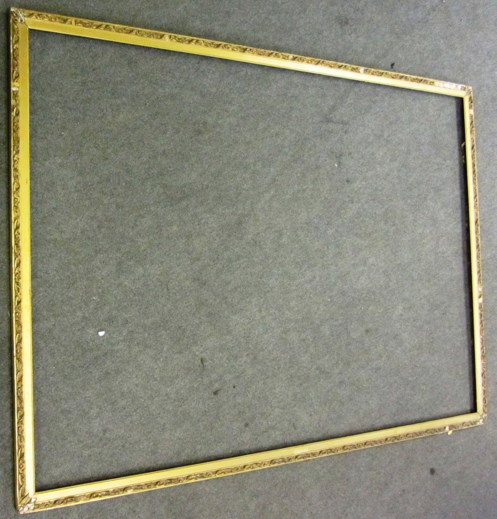 Appraisal: A th century gilt plaster frame aperture cm x cm