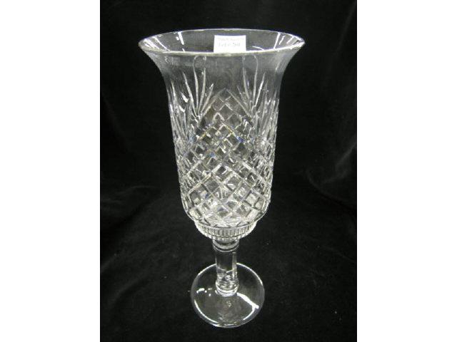 Appraisal: Waterford Cut Crystal Hurricane Lamp