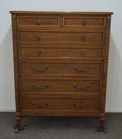 Appraisal: 's Kent Coffey Cherry Pecan Chest of Drawers Kent Coffey