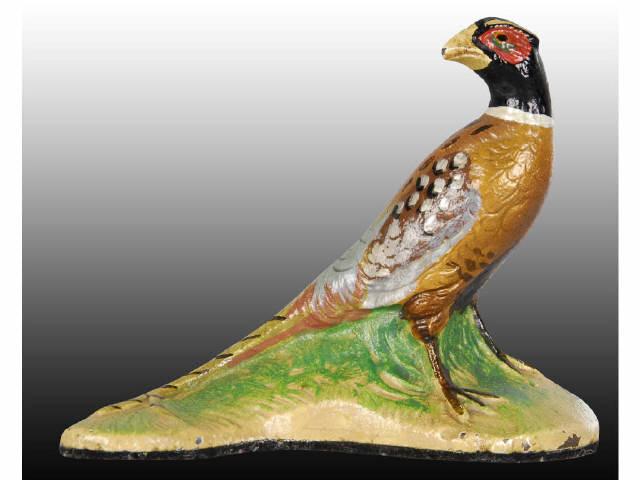 Appraisal: Pheasant Cast Iron Paperweight Description Full-figure Made by Hubley Designer