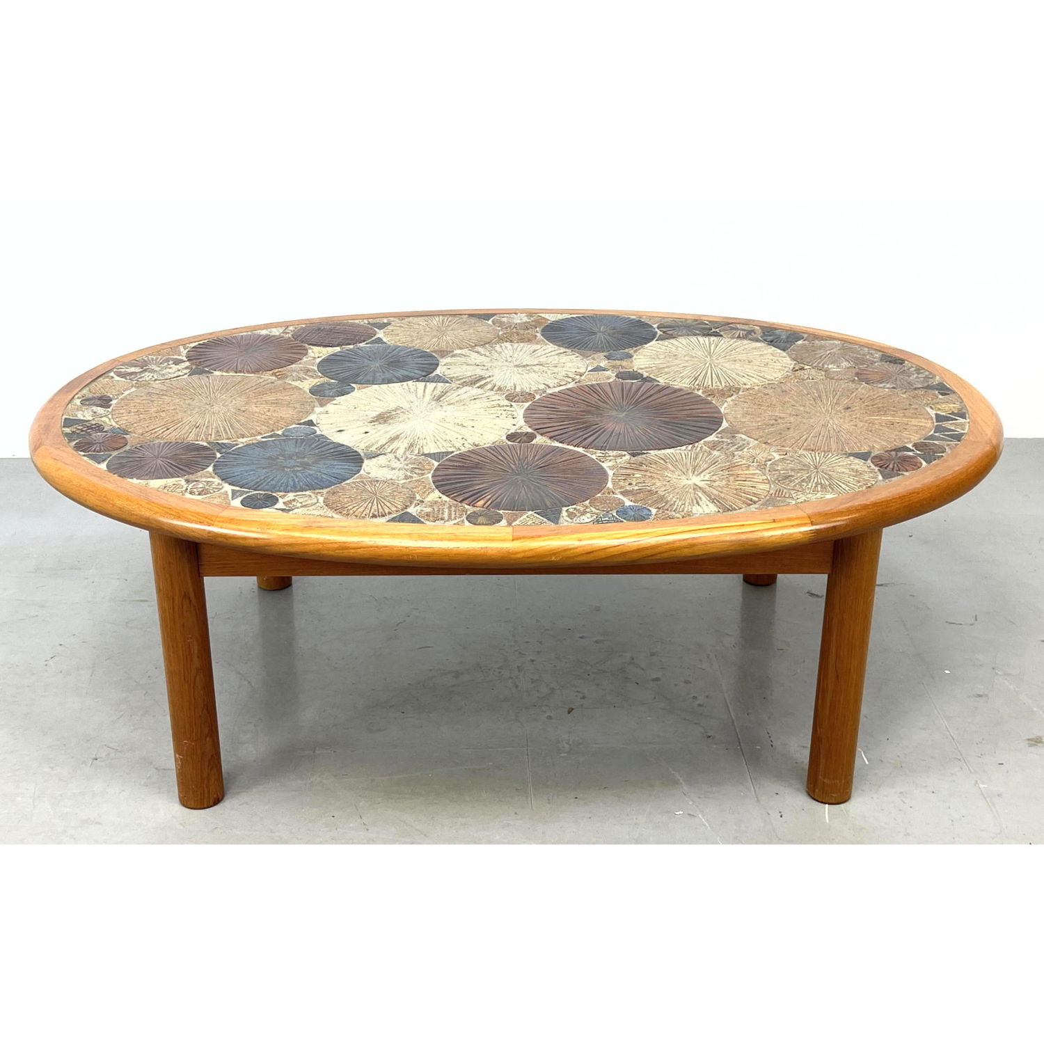 Appraisal: Tue Poulsen Tile-Top Coffee table Haslev Teak Danish Modern Frame