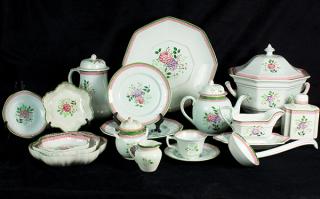 Appraisal: lot of Adams hand painted calyx ware having a green