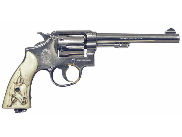 Appraisal: Smith Wesson special revolver V non factory nickel with carved