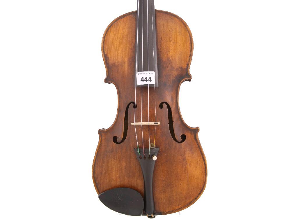 Appraisal: th century violin indistinctly labelled cm