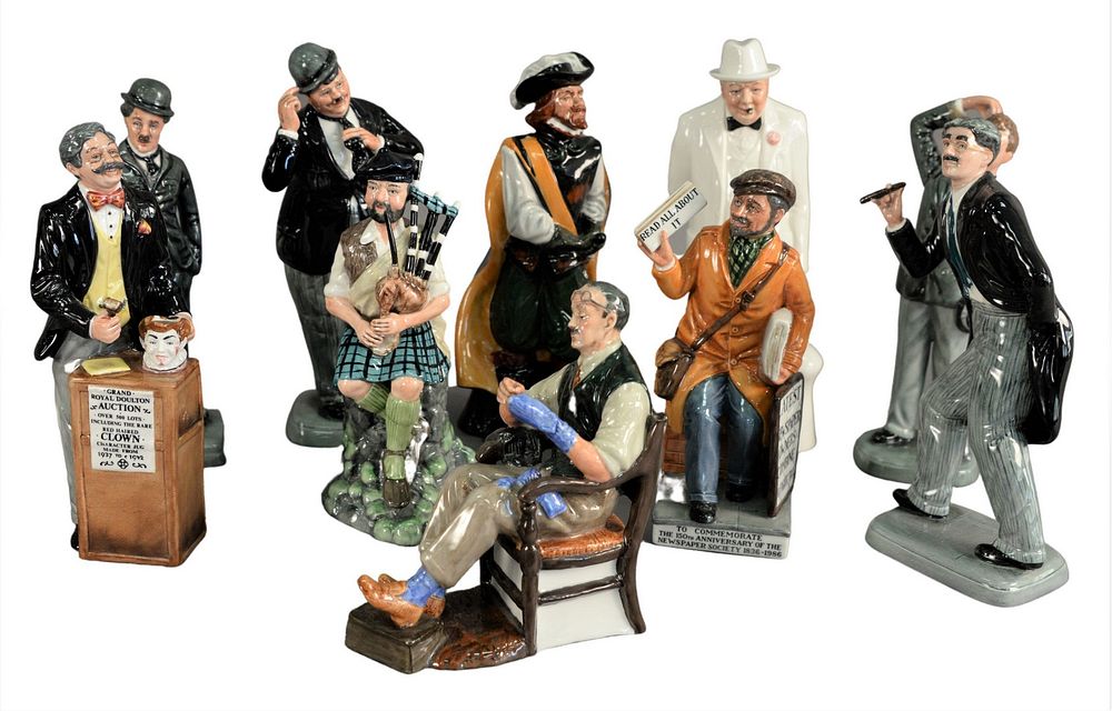 Appraisal: Group of Ten Royal Doulton Porcelain Figures to include Winston