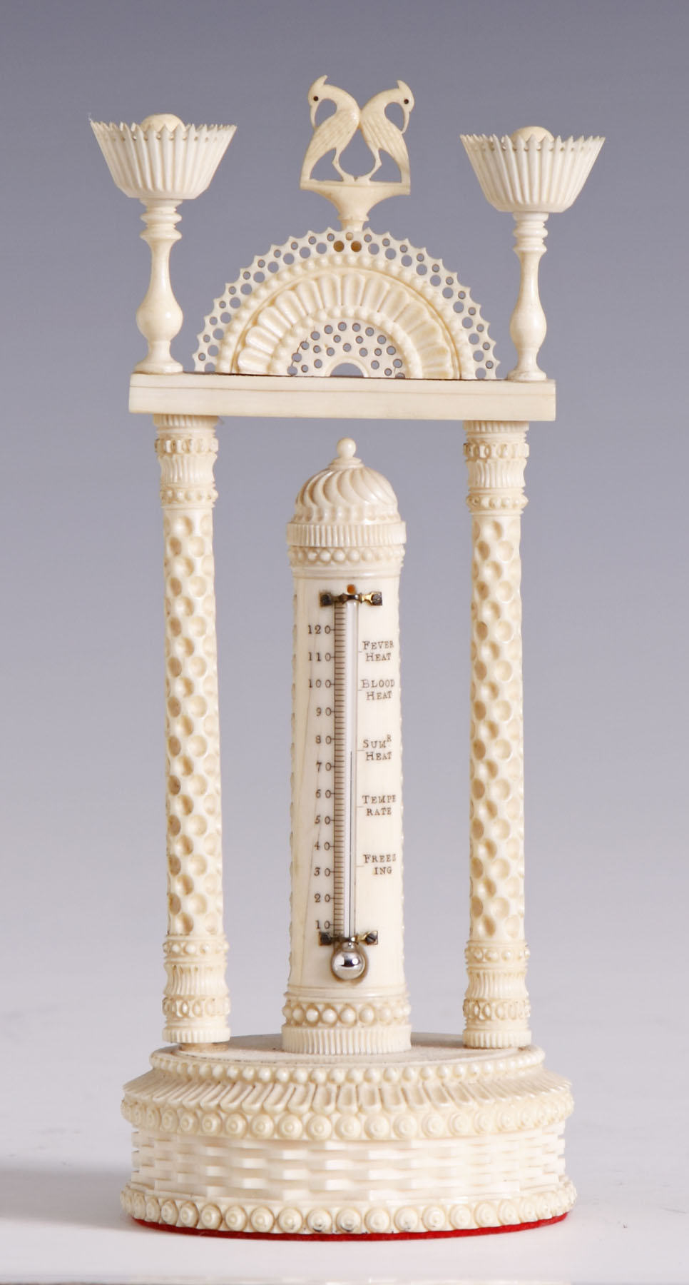 Appraisal: Fine Ivory Sailors Whimsy Depicting a lighthouse w a thermometer