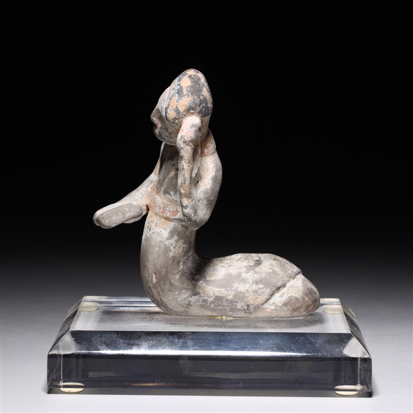 Appraisal: Chinese Tang Dynasty figure of a dancer as-is condition mounted