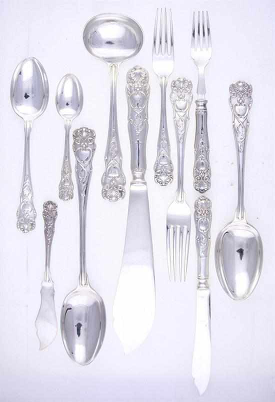 Appraisal: English sterling and silverplate flatware service by Mappin Webb Sheffield