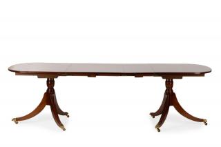 Appraisal: English Regency Style Mahogany Dining Table English Regency style twin