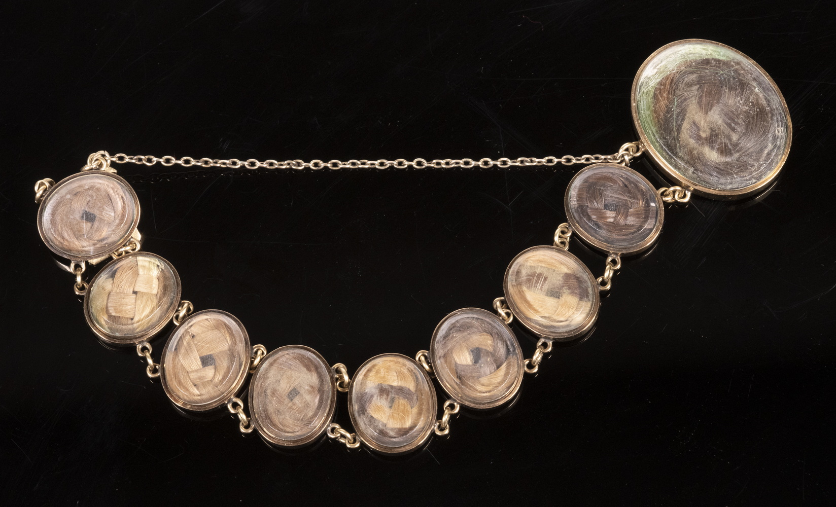 Appraisal: HISTORICALLY IMPORTANT GOLD LINK BRACELET Mid- th c K Yellow