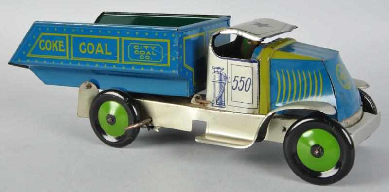 Appraisal: Tin Litho Marx Coal Dump Truck Wind-Up Toy American Working