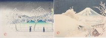 Appraisal: Two Japanese Woodblock Prints This lot features two untitled woodblock