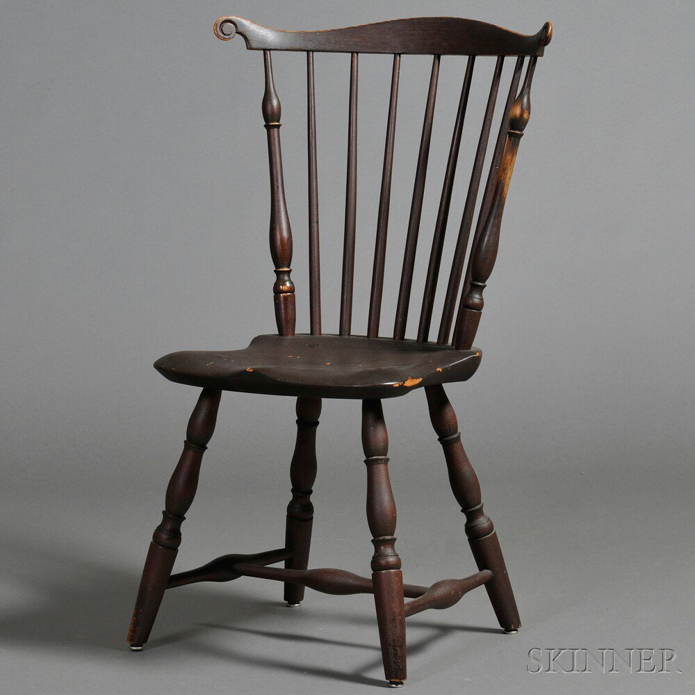 Appraisal: Windsor Fan-back Side Chair New England late th century the