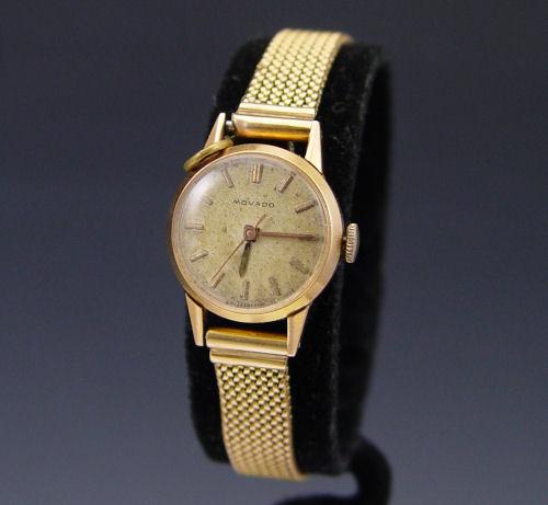 Appraisal: K LADIES MOVADO WRISTWATCH CA k yellow gold mechanical ladies