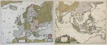 Appraisal: Two Maps by Nicolaas Visscher Europa and India ca th