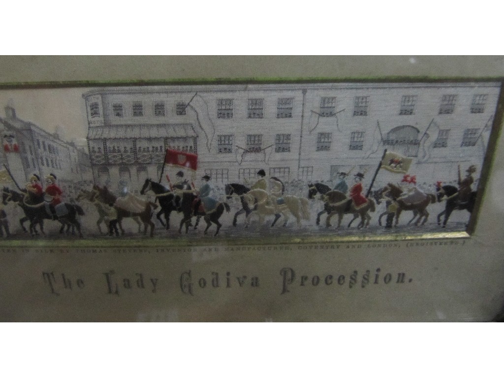 Appraisal: A framed Stevengraph picture 'The Lady Godiva Procession'