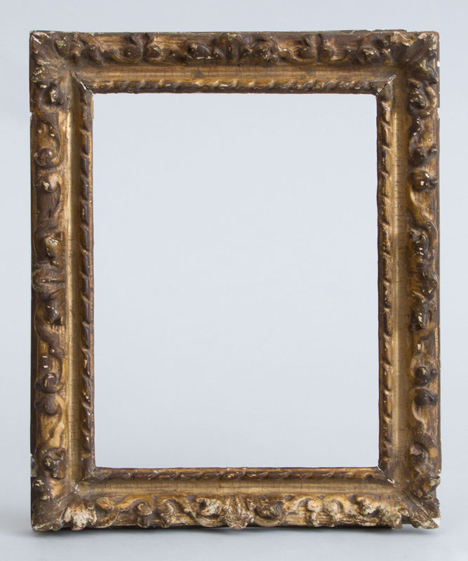 Appraisal: R GENCE STYLE CARVED GILT-GESSO ON WOOD SMALL FRAME The