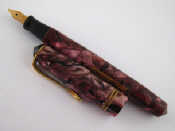 Appraisal: A Unique fountain pen in vivid shades of pink and