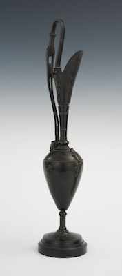 Appraisal: A Slender Bonze Ewer Of slender elongated form decorated with