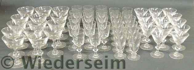 Appraisal: Group of clear glass stemware some marked Hawkes to include